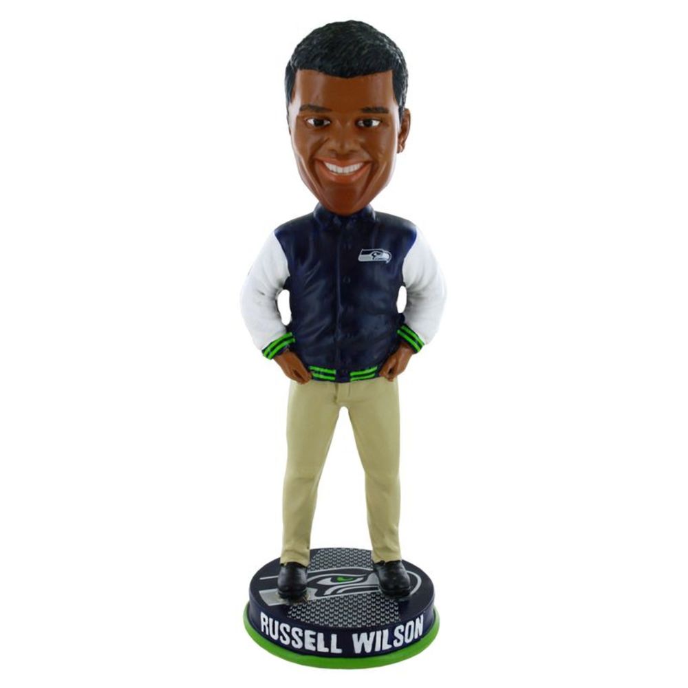 Seattle Seahawks Russell Wilson #3 Varsity Jacket Bobblehead